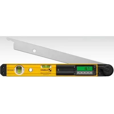 STABILA Elektronischer Winkelmesser TECH 700 DA 1718903 | Digital 0–270° | 45 cm | 2 Libellen | IP54 | mit Tasche
