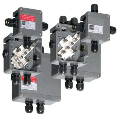 STAHL Abzweigdose 8118/121-805 | Ex e explosionsgeschützt | IP66 | 8 Klemmen | 4x M25 | Kunststoff | 115x115x64 mm