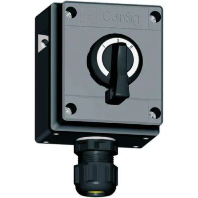 STAHL Ex-Steuerschalter 0-II 8040053010 | Ex-geschützt | IP66 | 1 Wahlschalter | Kunststoff | grau | 0–690V AC | 130905