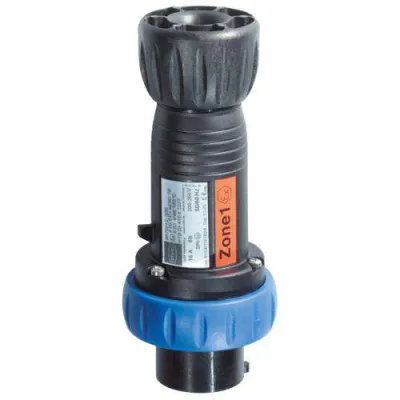 STAHL Explosionsgeschützter CEE-Stecker 8570/12-306-S | 16 A | 250 V | IP66 | 6h | 2P+PE | Kunststoff | blau