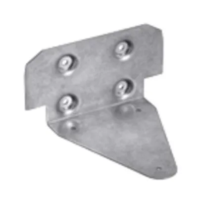 STAHL Wand- und Bodenhalterungsblech 212332 für Handscheinwerfer 6148 | Montageplatte | Edelstahl | 132x135x74 mm