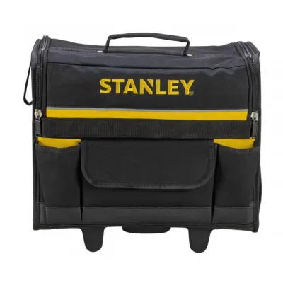 Stanley Werkzeugkoffer 1-97-515 | mit Rollen | 45x33x45 cm | wasserfester Boden | robustes Nylon | Trolley | Multicolor