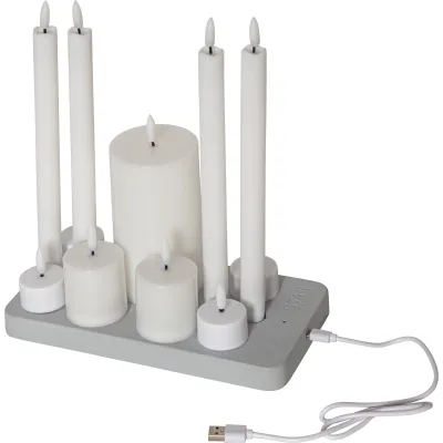 Star LED-Kerzen-Set 11Stk. inkl. Ladestation 061-03