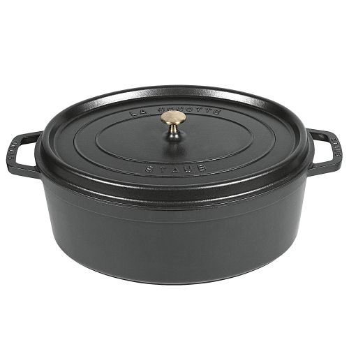 Bild: Staub Cocotte oval 41cm, schwarz