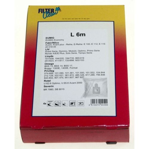 Bild: Staubbeutel für Staubsauger Filterclean FL0012K 4+2er Pack