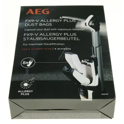 Staubsaugerbeutel Allergy Plus für Staubsauger AEG 9009230443 8er Pack