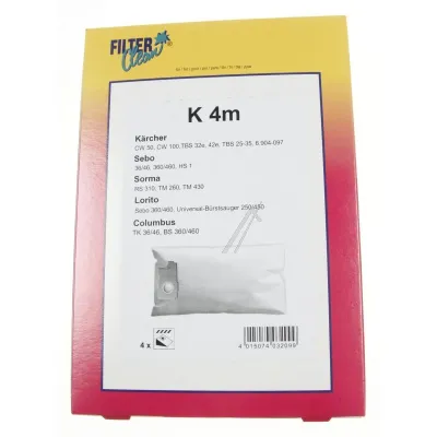 Staubsaugerbeutel FilterClean FL0079K 4er Pack Mikrofaser