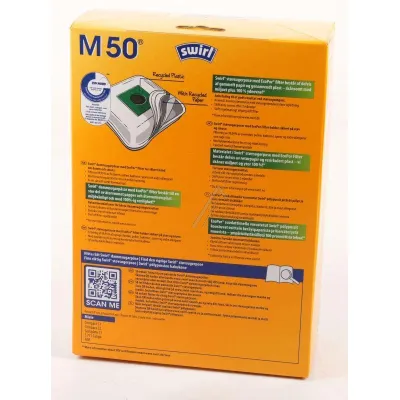 Staubsaugerbeutel M50 für Staubsauger Melitta 99757 Airspace Green Line 4er Pack