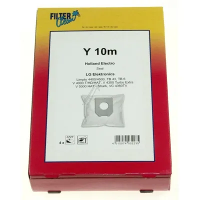 Staubsaugerbeutel Y10m für Staubsauger Filterclean FL0172K 4+1 Vliesbeutel