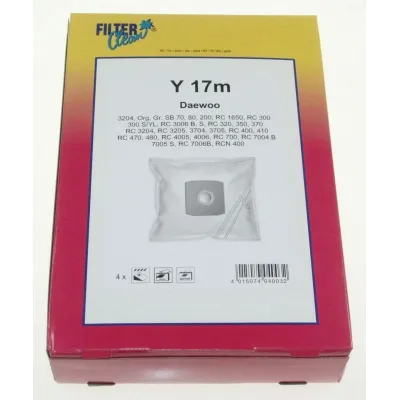 Staubsaugerbeutel Y17m für Staubsauger Filterclean FL0195K 4+1+1