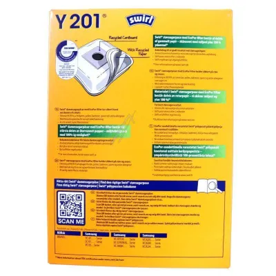 Staubsaugerbeutel Y201 für Staubsauger Melitta 6778483 MP Airspace Green Line 4 