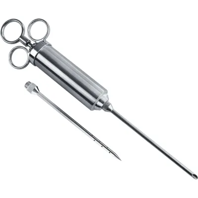 Steba Marinadenspritze AC 10 | 60 ml | 2 Nadelaufsätze | Edelstahl | Fleisch-Marinierer | Barbecue-Zubehör