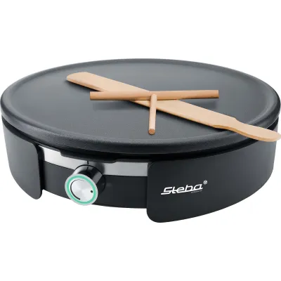 Steba Crepes Maker CR 36 | XXL Crêpesmaker 35 cm | 1500 W | abnehmbare Platte | stufenloser Thermostat | schwarz