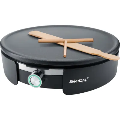 Steba Crepes Maker CR 36 | XXL Crêpesmaker 35 cm | 1500 W | abnehmbare Platte | stufenloser Thermostat | schwarz