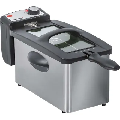 Steba DF 180 Fritteuse | Kaltzonentechnik | 3L Ölbehälter | 2000W | Temperaturregler | herausnehmbar | Edelstahl