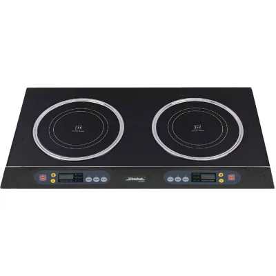 Steba Doppel-Induktionskochfeld IK 100 | 3100W | 2 Kochzonen | mobil & Einbau | Touch-Bedienung | Glaskeramik | schwarz