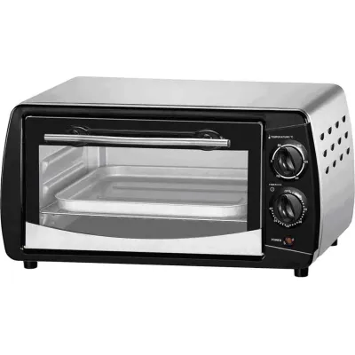 Steba Mini-Backofen KB 9.2 | 800 W | Edelstahl | 9 l Garraum | Ober-/Unterhitze | Timer | Pizzagröße bis 24 cm | kompakt