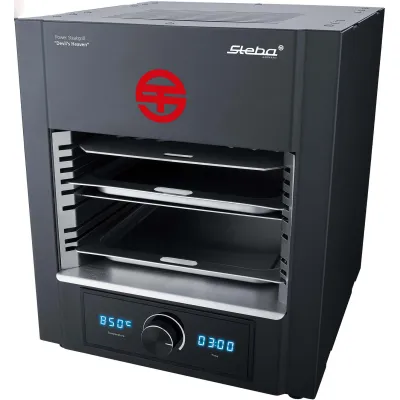 Steba Power-Steakgrill PS M2000 Devils Heaven | 850°C Oberhitzegrill | 2000W | Timer | Standgerät | schwarz