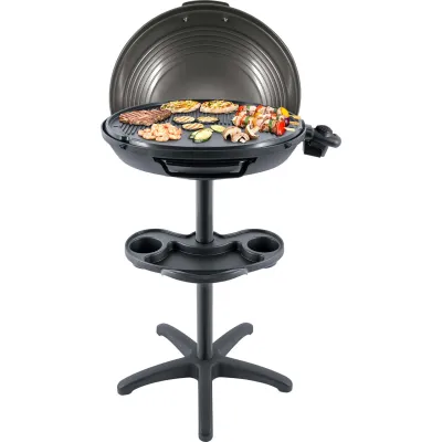Steba Elektrogrill Standgrill VG 325 | XXL Grillplatte 48 cm | 2000 W | stufenlos | Antihaft | Schwarz/Grau