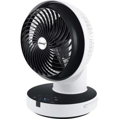 Steba VT 360 Twist Tischventilator 25 cm | 4 Stufen | 360° Oszillation | Timer | Fernbedienung | leise | weiß/schwarz