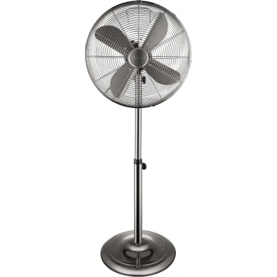 STEBA Standventilator VT S6 | 43 cm Durchmesser | 3 Leistungsstufen | Oszillation | höhenverstellbar | gunmetal