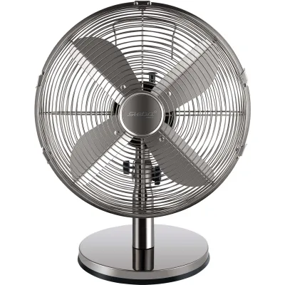 STEBA Tischventilator VT T6 | 34 cm Durchmesser | 3 Stufen | oszillierend | leise 54 dB | Hochleistungsmotor | Gunmetal