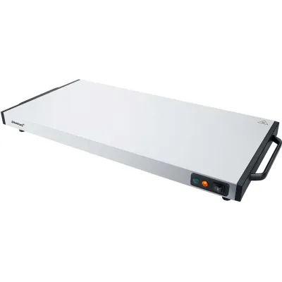 Steba Warmhalteplatte WP 130 | Wärmespeicherplatte 60x30 cm | 1300 W | mobil einsetzbar | Edelstahl Schwarz