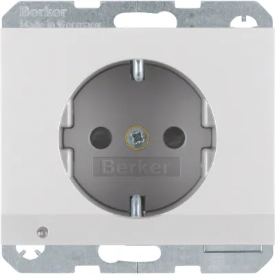 Steckdose 1f alu mt K.5 UP m.KS IP20 OrBel