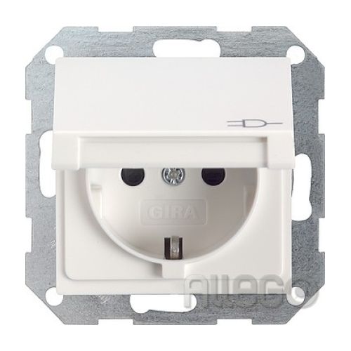 Bild: Steckdose 1f rws glz System 55 UP m.KS Klappd