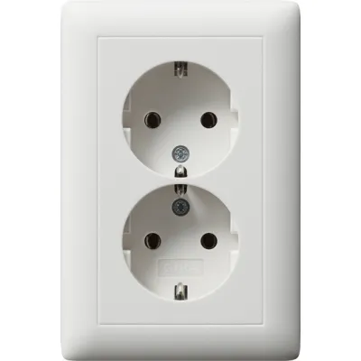 Steckdose 2f rws mt Standard 55 UP IP20