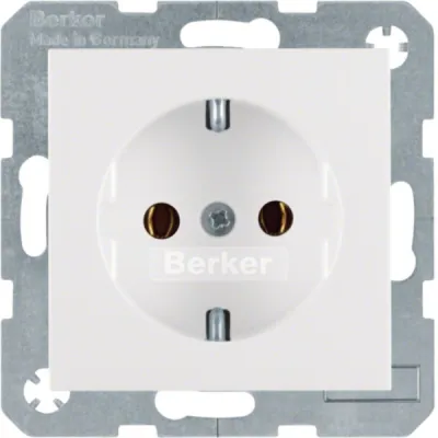 Berker Schuko-Steckdose Unterputz 16A 250V polarweiß matt | S.1 | B.3 | B.7 | Kunststoff | IP20