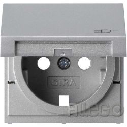 Steckdosenabdeckung alu System 55