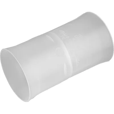 FRÄNKISCHE Kabuflex-Muffe 19250040 | Doppelsteckmuffe NW 40 | transparent | PP Kunststoff | sanddicht | Ø 47,1 mm