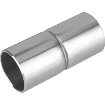 Fränkische Steckmuffe VMS-E 25 | 20850025 | Edelstahl V4A | Ø 25 mm | gebürstet | halogenfrei | Metall | natur