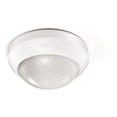 Steinel Bewegungsmelder IS 2360-3 ECO 057770 | 360° PIR Sensor | 12m Reichweite | IP54 | Aufputz | Deckenmontage | Weiß
