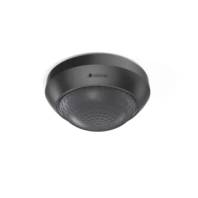 STEINEL Bewegungsmelder IS 2360-3 ECO 081706 | 360° Infrarot Sensor | Aufputz | 12m Reichweite | IP54 | 2000W | schwarz