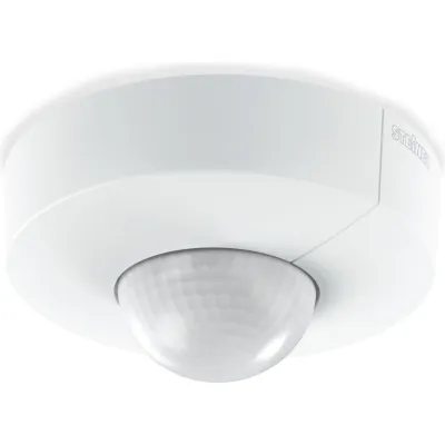 STEINEL Bewegungsmelder IS 3360-R COM1 033446 | Präsenzmelder 360° Aufputz | Reichweite 20 m | IP54 | PIR Sensor | weiß