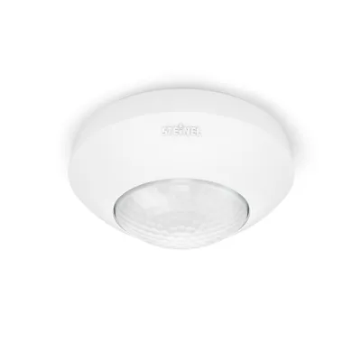 STEINEL Bewegungsmelder IS 2360 ECO | 360° Decke | PIR Sensor | 7m Reichweite | IP54 | 230V | Aufputz | Weiß
