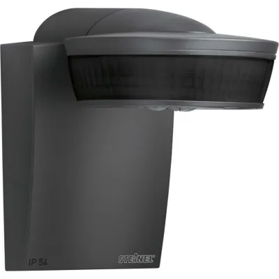 STEINEL Bewegungsmelder sensIQ EVO 056636 | PIR Sensor 300° | 20 m Reichweite | Aufputz | IP54 | anthrazit