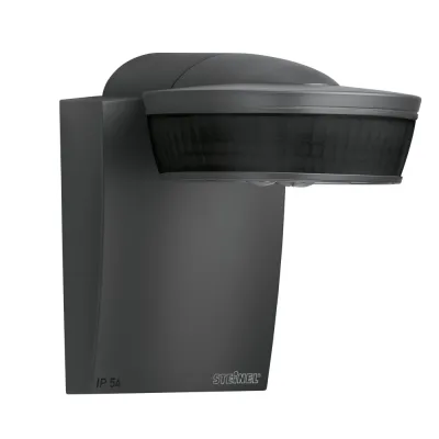 STEINEL Bewegungsmelder sensIQ EVO 056636 | PIR Sensor 300° | 20 m Reichweite | Aufputz | IP54 | anthrazit