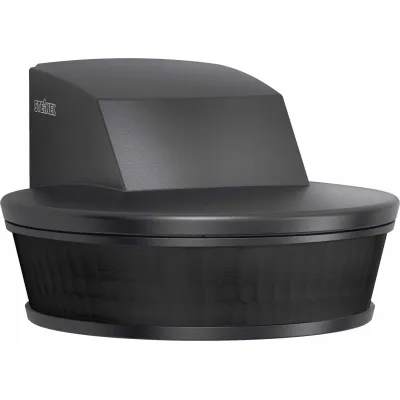 STEINEL Bewegungsmelder sensIQ S EVO | 300° Erfassung | 20 m Reichweite | Aufputz | Fernbedienung | anthrazit, B-Ware