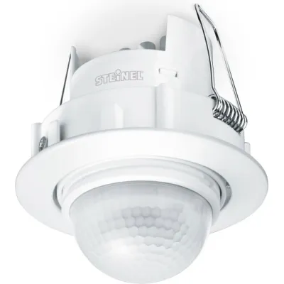 STEINEL Bewegungsmelder IS D360 601317 | Deckeneinbau | 360° Erfassung | 8m Reichweite | Unterputz | IP20 | weiß