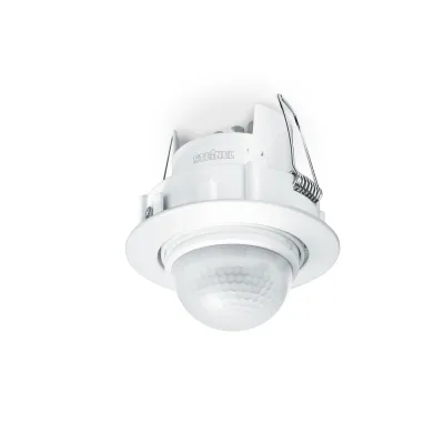 STEINEL Bewegungsmelder IS D360 601317 | Deckeneinbau | 360° Erfassung | 8m Reichweite | Unterputz | IP20 | weiß