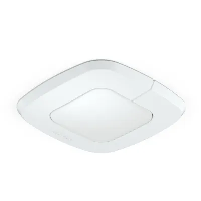 Steinel Präsenzmelder IR Quattro SLIM XS COM1 | 360° PIR Sensor | 4x4m Erfassungsbereich | fernbedienbar | IP20 | weiß