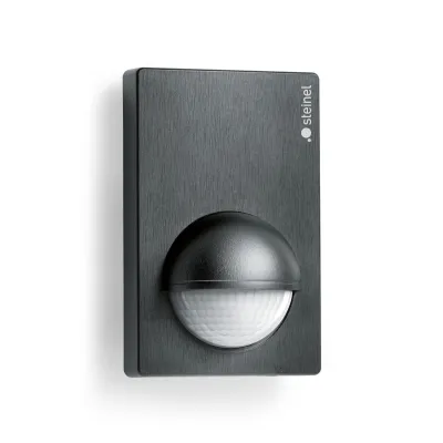 Steinel Bewegungsmelder IS 180-2 | Infrarot Sensor 180° | 12m Reichweite | IP54 | Aufputz | Wandmontage | schwarz