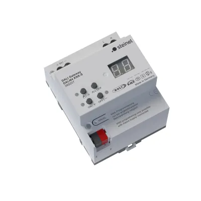 STEINEL KNX DALI Gateway 089207 | DALI64 KNX-S | REG 220-240V | Hutschiene | 4TE | DALI-2 zertifiziert | IP20 | LED