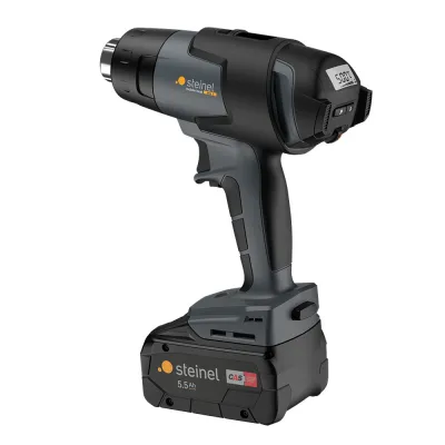 STEINEL Akku-Heiße Luftgebläse Mobile Heat MH5 18V 5,5Ah Set | 900W | 50–500°C | 6 Stufen | CAS-Akku | Koffer