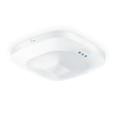 STEINEL Präsenzmelder HF 360 COM2 | 360° Sensor | 12m Reichweite | HLK-Steuerung | IP20 | Unterputz | weiß