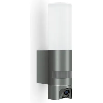 STEINEL Außenleuchte L 620 CAM 065829 | LED Wandleuchte mit Kamera & Bewegungsmelder | Full HD WLAN | anthrazit