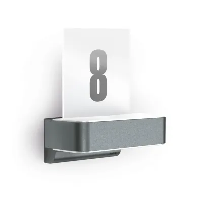 STEINEL Außenleuchte L 820 SC | Sensor LED Wandleuchte 9,8W 679lm 3000K | Bluetooth | Bewegungsmelder | IP44 anthrazit